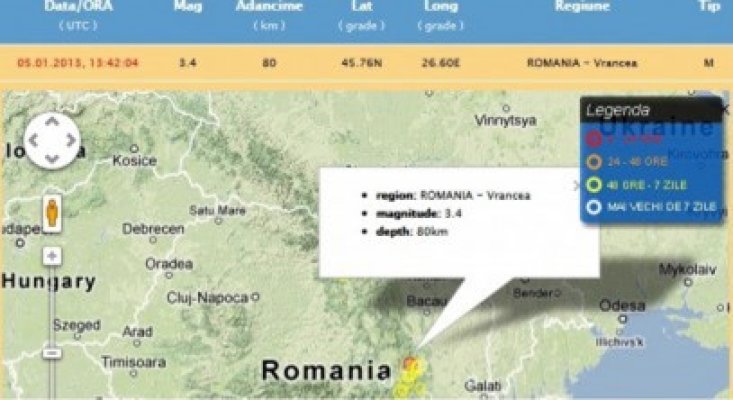 14 seisme, de la începutul anului